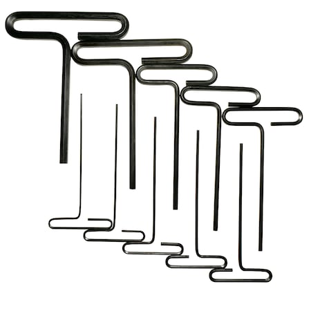 Urrea T-handle 6" lg Hex Key Set 10Pc 4965